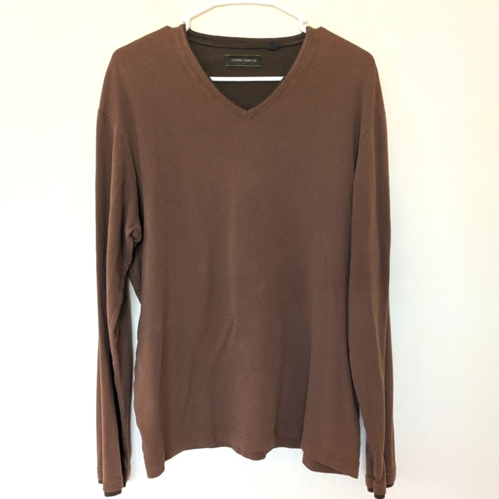 Joseph Abboud Brown Long Sleeve Shirt 100% Pima Cotton Men's size M